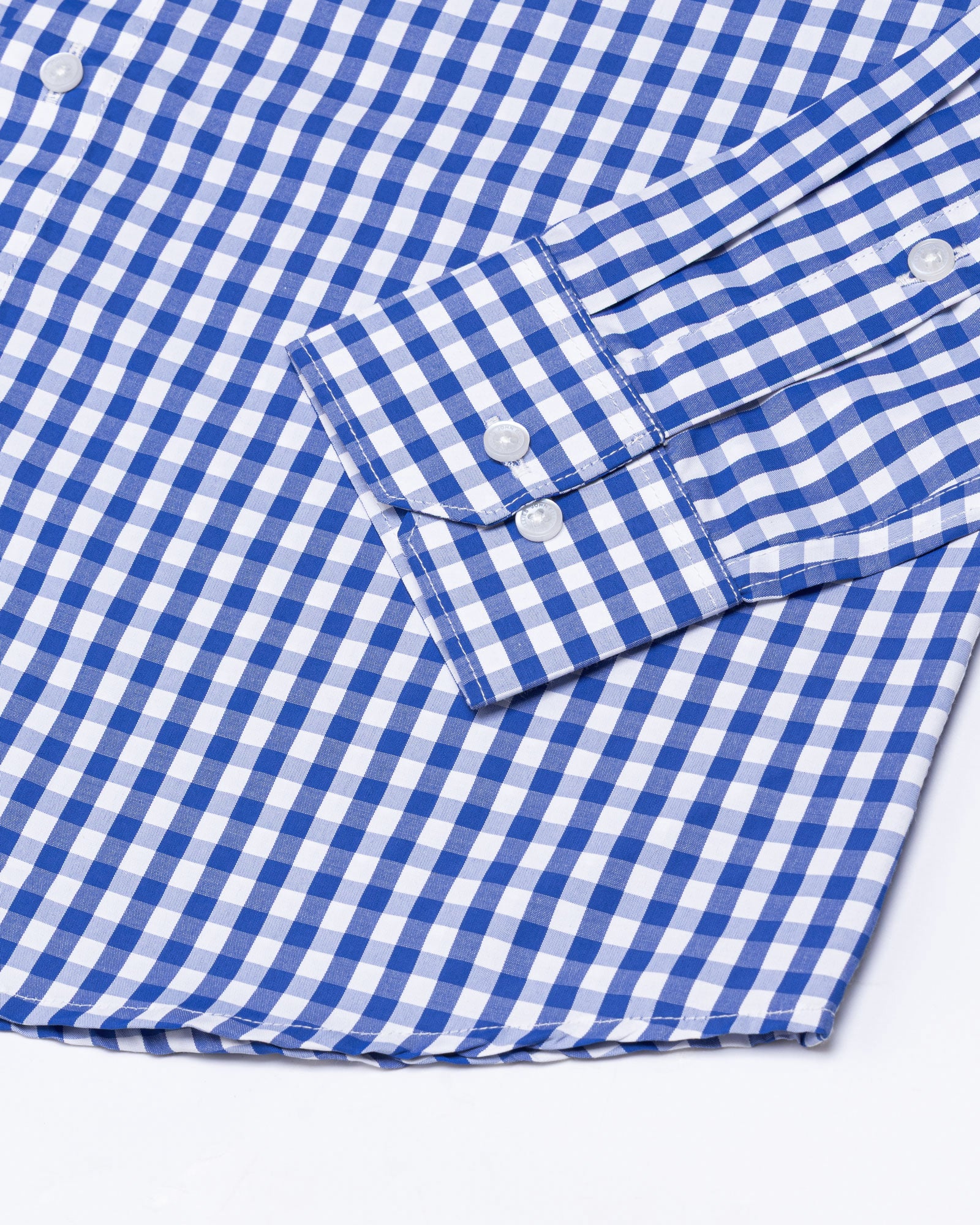 Floxiix Blue Check Cotton Shirt - John Ellies