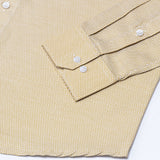 Floxiix Yellow Geometric Textured Cotton Shirt - John Ellies