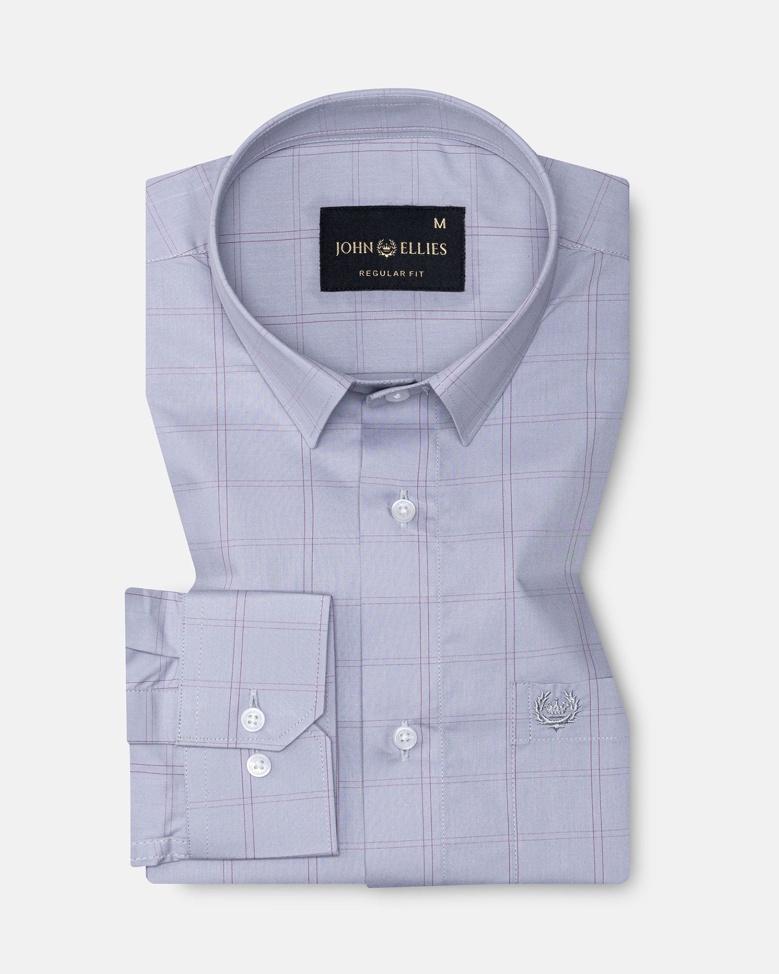 Floxiix Grey Check Cotton Shirt - John Ellies