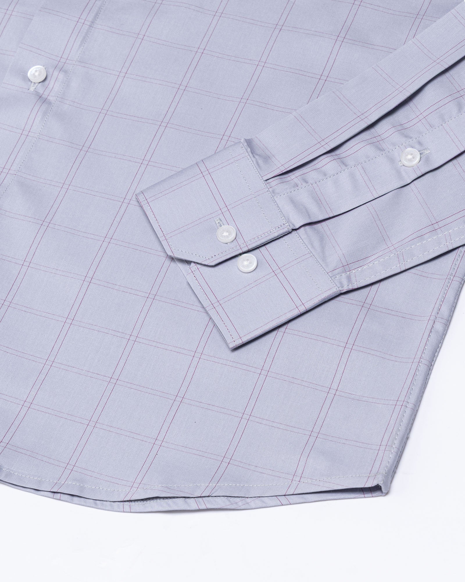 Floxiix Grey Check Cotton Shirt - John Ellies