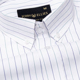 Serene Green Stripes Button Down Cotton Shirt - John Ellies