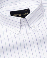 Serene Green Stripes Button Down Cotton Shirt
