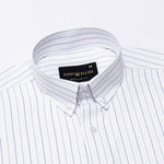 Serene Green Stripes Button Down Cotton Shirt - John Ellies