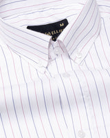 Serene Pink Stripes Button Down Cotton Shirt