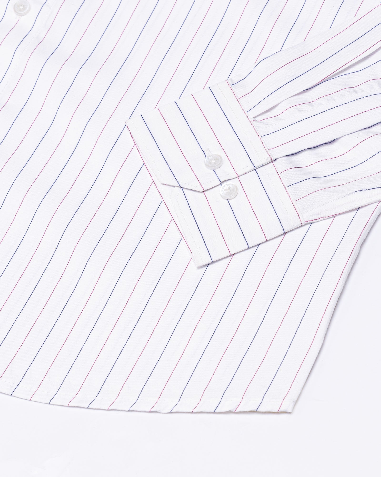 Serene Pink Stripes Button Down Cotton Shirt - John Ellies