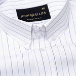 Serene Blue Stripes Button Down Cotton Shirt - John Ellies