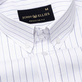 Serene Blue Stripes Button Down Cotton Shirt - John Ellies
