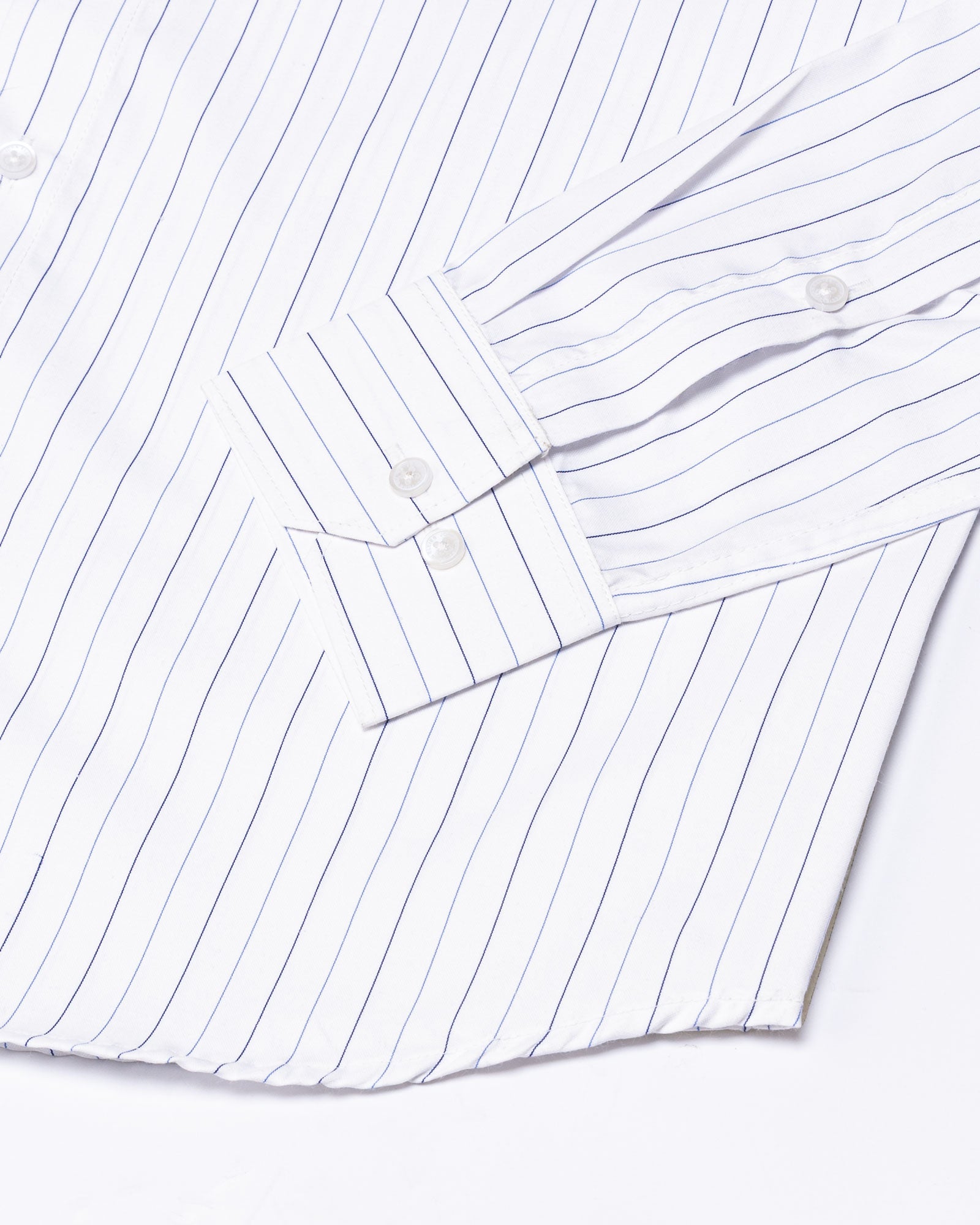 Serene Blue Stripes Button Down Cotton Shirt - John Ellies