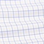 Ruvin Yellow Check Button Down Cotton Shirt - John Ellies