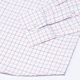 Ruvin Red Check Button Down Cotton Shirt - John Ellies