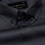 Griphen Grey Plain Button Down Cotton Shirt - John Ellies