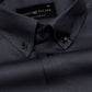 Griphen Grey Plain Button Down Cotton Shirt - John Ellies