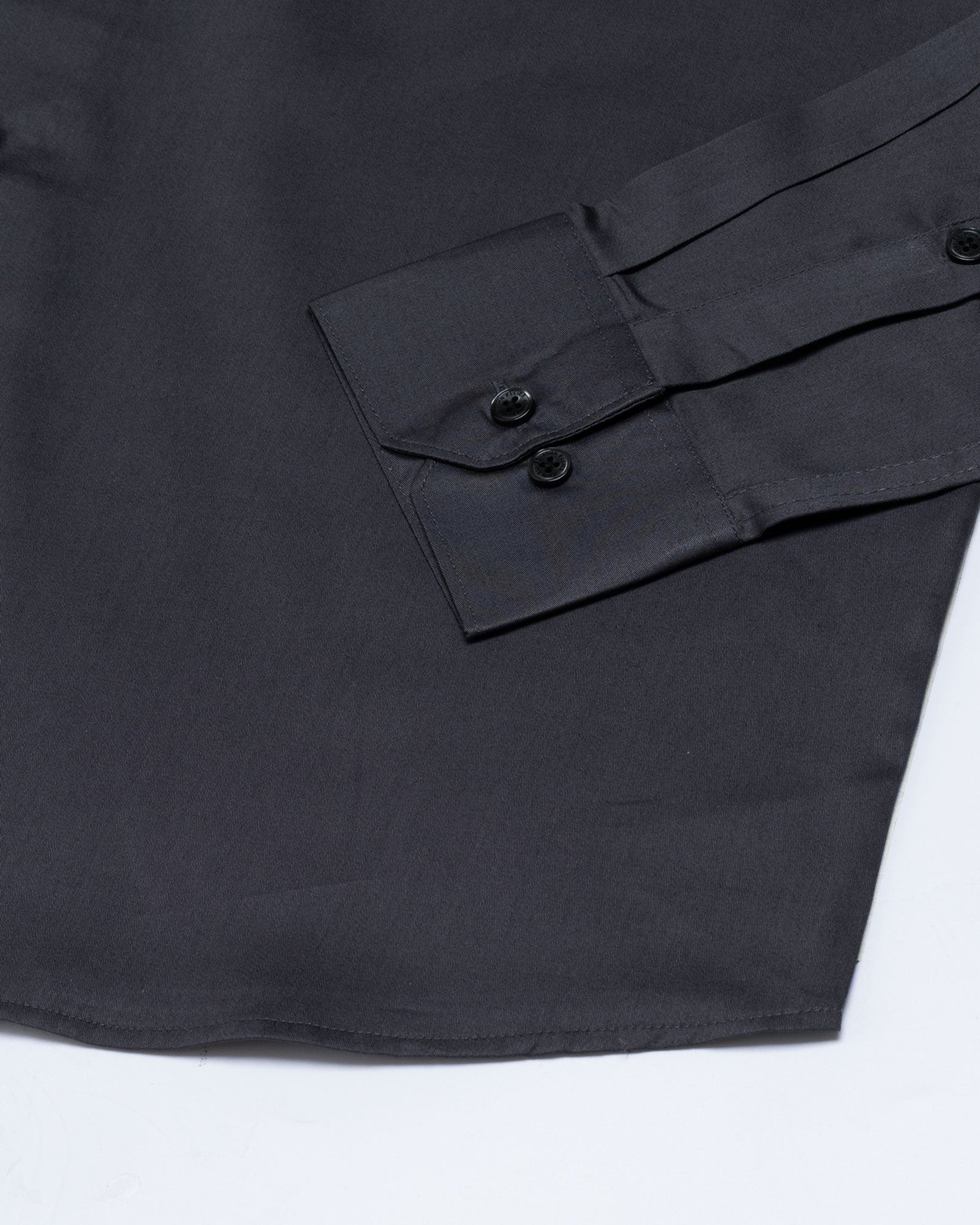 Griphen Grey Plain Button Down Cotton Shirt - John Ellies