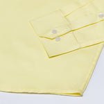 Griphen Light Yellow Plain Button Down Cotton Shirt - John Ellies