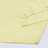 Griphen Light Yellow Plain Button Down Cotton Shirt - John Ellies