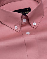 Griphen Pink Plain Button Down Cotton Shirt