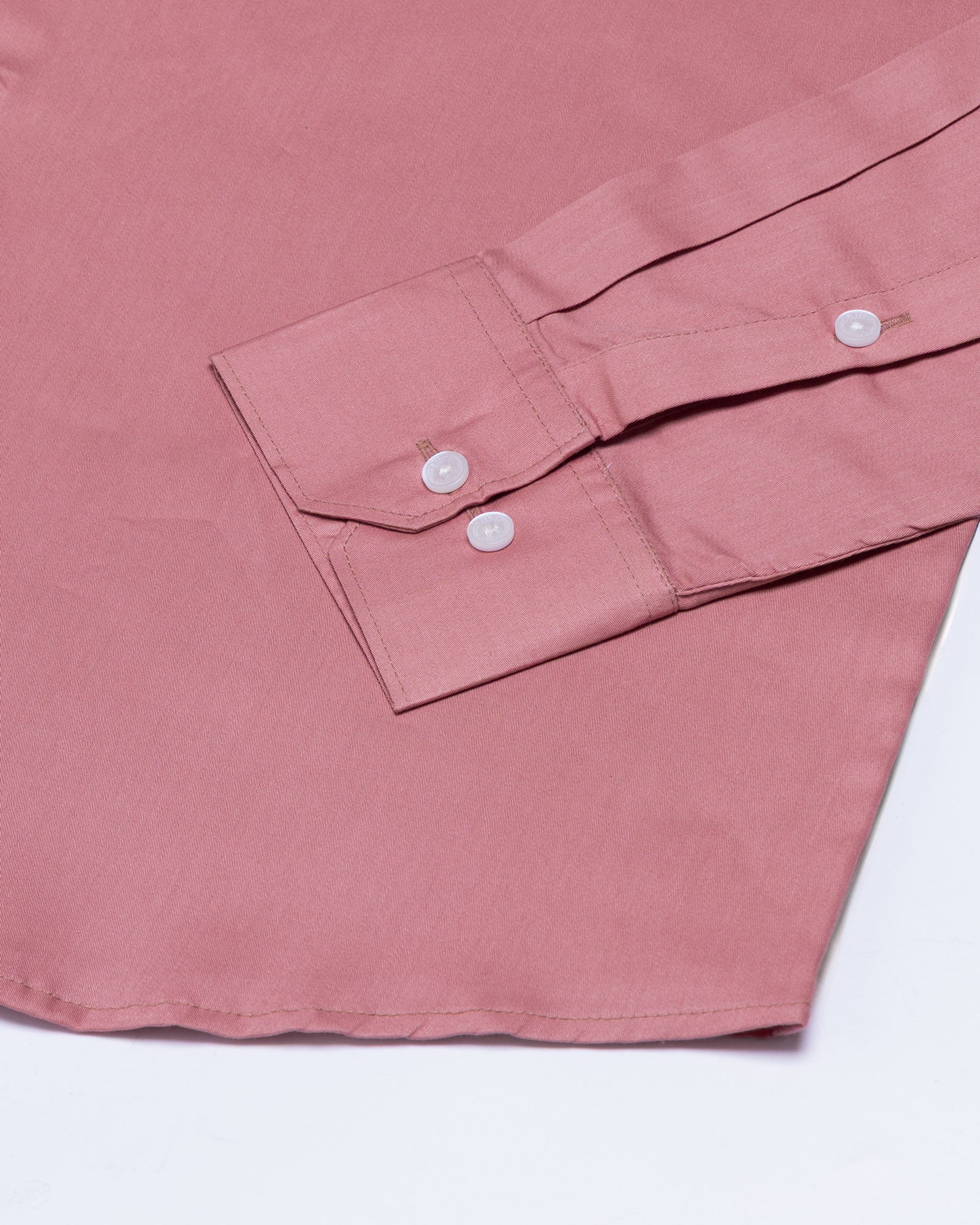 Griphen Pink Plain Button Down Cotton Shirt - John Ellies