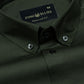 Griphen Green Plain Button Down Cotton Shirt - John Ellies