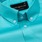 Griphen Cyan Plain Button Down Cotton Shirt - John Ellies