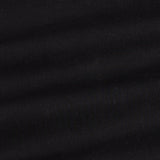 Madrix Black Plain Mandarin Cotton Shirt - John Ellies