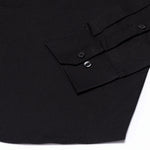 Madrix Black Plain Mandarin Cotton Shirt - John Ellies