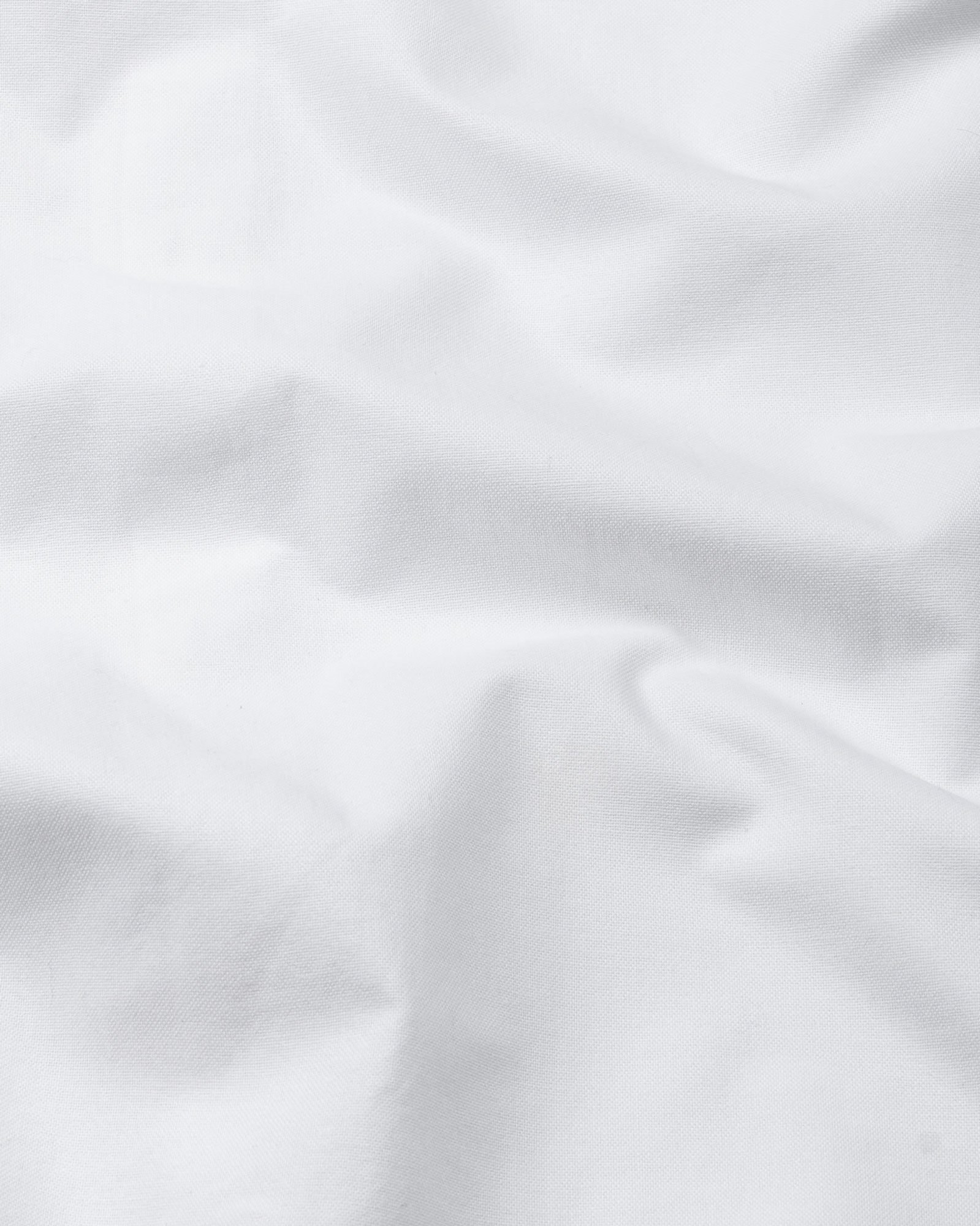 Madrix White Plain Mandarin Oxford Cotton Shirt - John Ellies