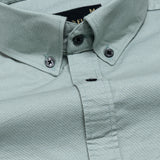 Xenors Soft Olive Plain Double Pocket Cotton Shirt - John Ellies