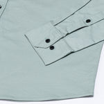 Xenors Soft Olive Plain Double Pocket Cotton Shirt - John Ellies