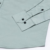 Xenors Soft Olive Plain Double Pocket Cotton Shirt - John Ellies