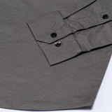 Xenors Ash Brown Plain Double Pocket Cotton Shirt - John Ellies