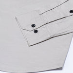 Xenors Tan Plain Double Pocket Cotton Shirt - John Ellies