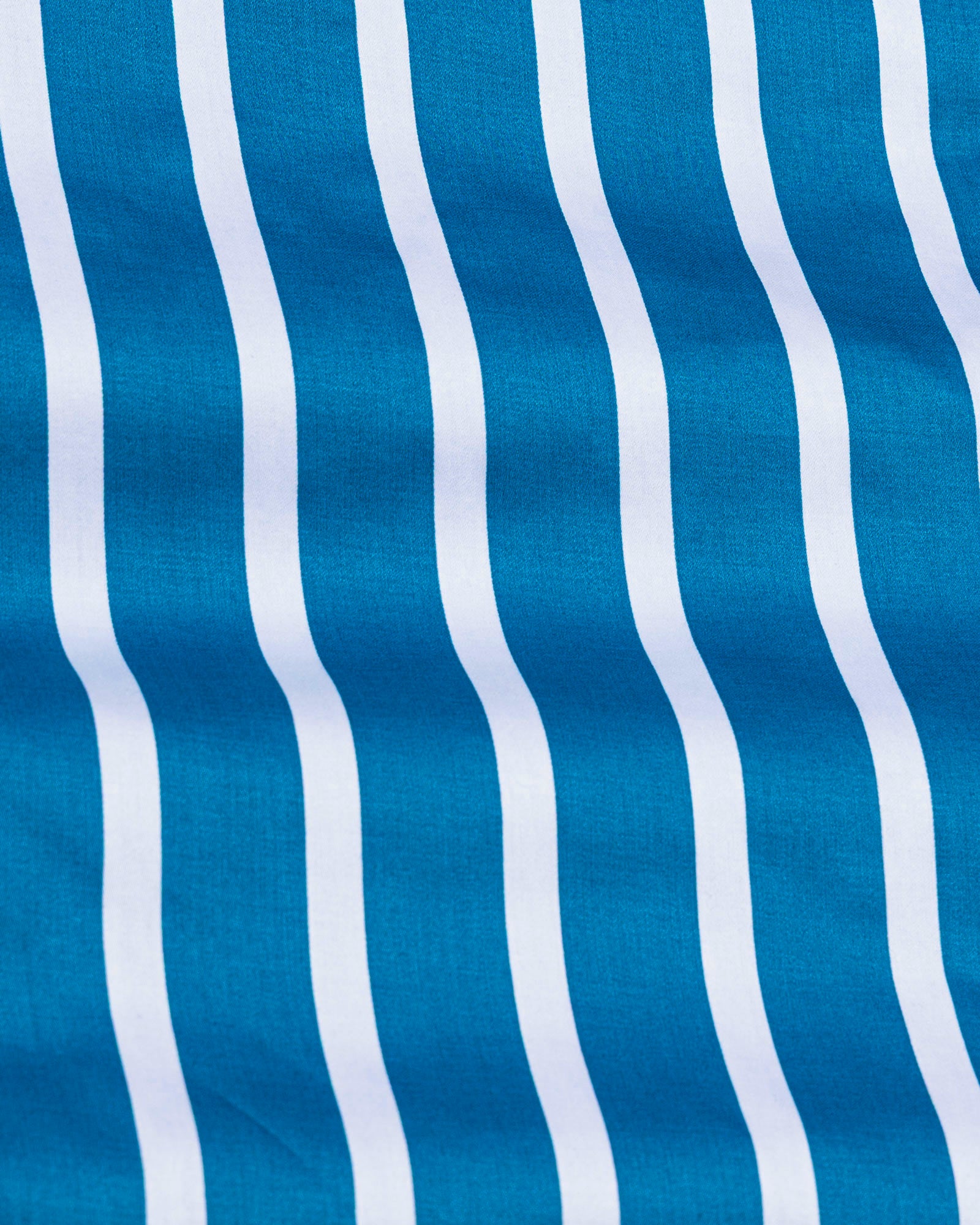 Cardinal Blue Premium Cotton Stripes Shirt - John Ellies
