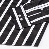 Cardinal Black Premium Cotton Stripes Shirt - John Ellies