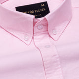 Regent Pink Plain Button Down Oxford Cotton Shirt - John Ellies