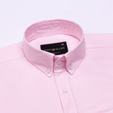 Regent Pink Plain Button Down Oxford Cotton Shirt - John Ellies