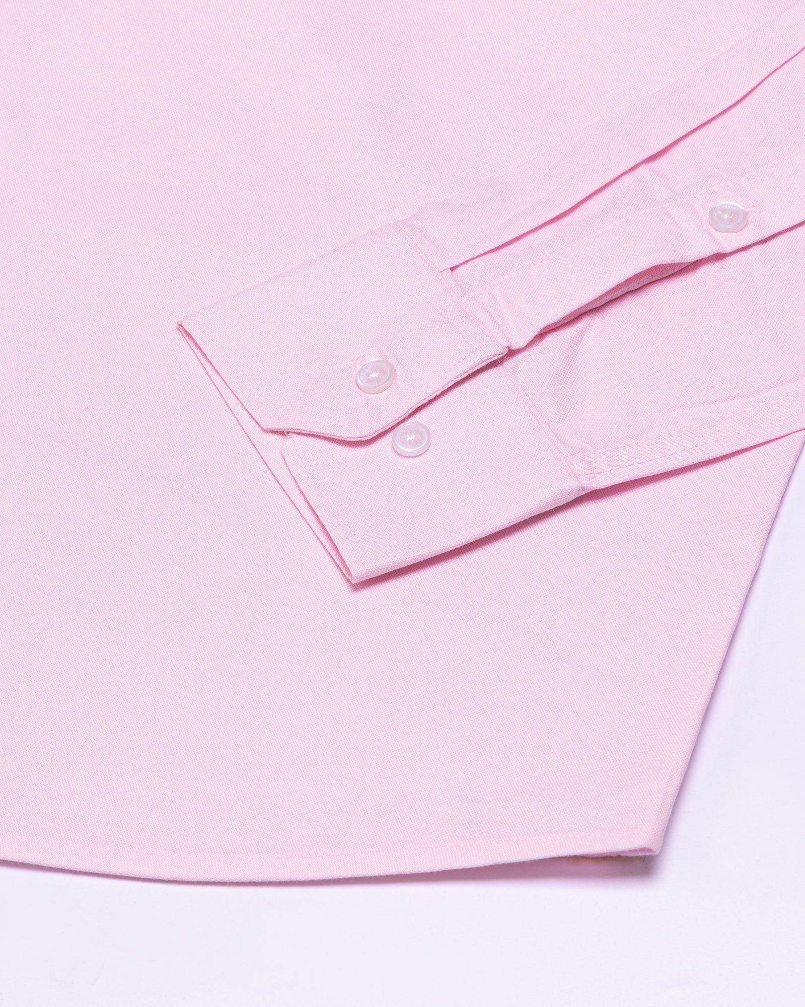 Regent Pink Plain Button Down Oxford Cotton Shirt - John Ellies