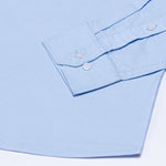 Regent Sky Blue Plain Button Down Oxford Cotton Shirt - John Ellies