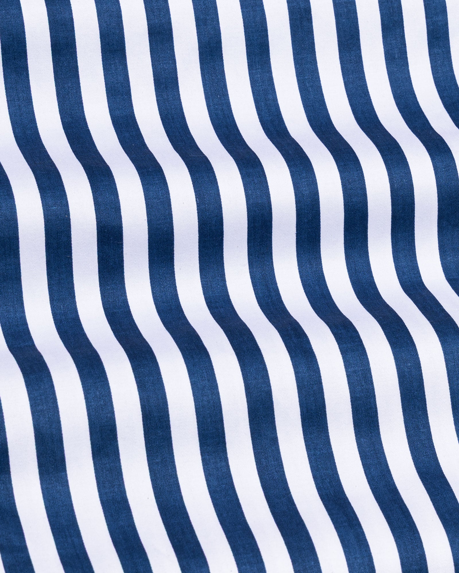 Holend Navy Blue Premium Cotton Stripes Shirt - John Ellies
