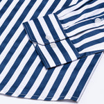 Holend Navy Blue Premium Cotton Stripes Shirt - John Ellies