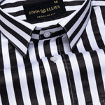 Holend Black Premium Cotton Stripes Shirt - John Ellies