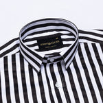 Holend Black Premium Cotton Stripes Shirt - John Ellies