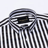 Holend Black Premium Cotton Stripes Shirt - John Ellies