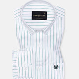 Magath Green Premium Cotton Stripes Shirt - John Ellies