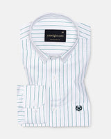 Magath Green Premium Cotton Stripes Shirt