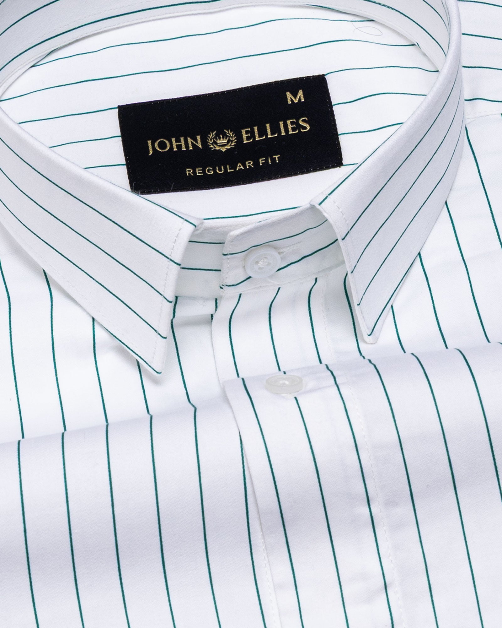 Magath Green Premium Cotton Stripes Shirt - John Ellies