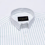 Magath Green Premium Cotton Stripes Shirt - John Ellies