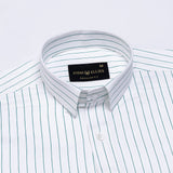 Magath Green Premium Cotton Stripes Shirt - John Ellies