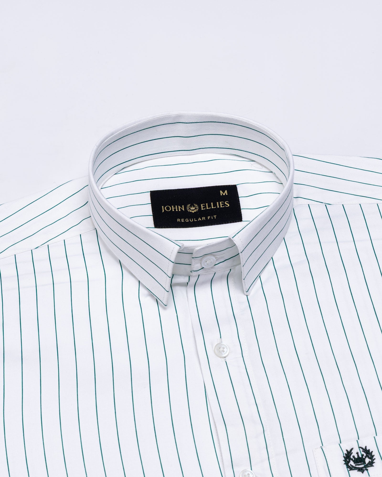 Magath Green Premium Cotton Stripes Shirt - John Ellies