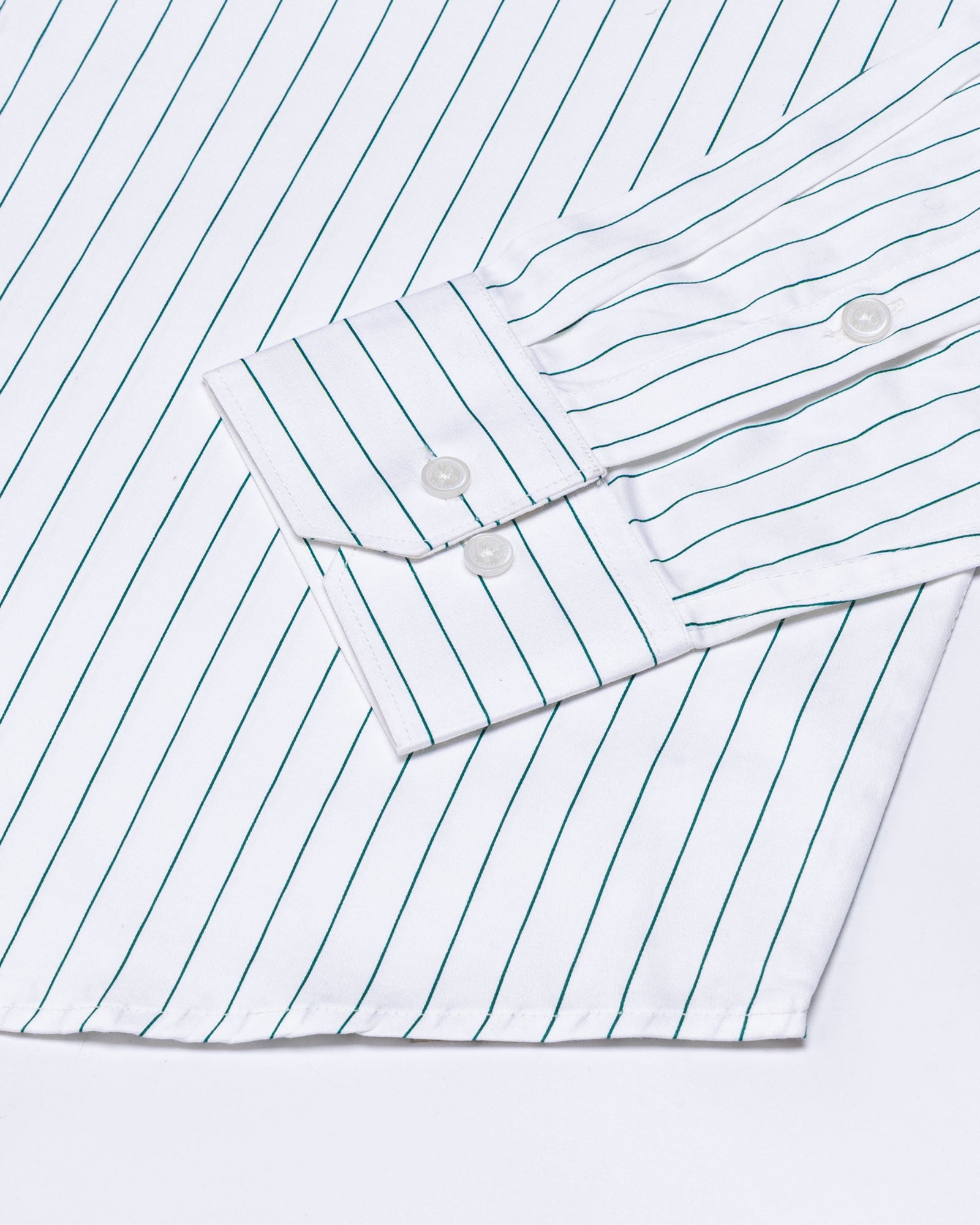 Magath Green Premium Cotton Stripes Shirt - John Ellies