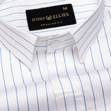 Magath Blue Premium Cotton Stripes Shirt - John Ellies
